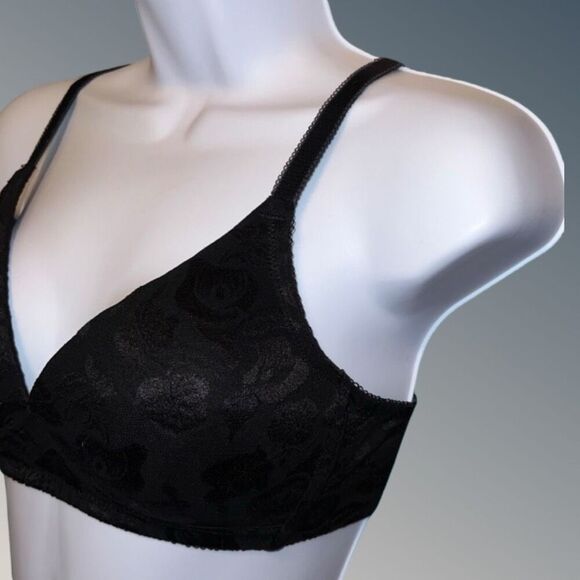 Plus Size Wacoal Full Coverage Black Bra Size 36B - Picture 2 of 5